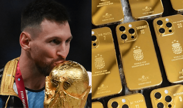 MESSI ENCARGÃ“ LUJOSOS IPHONES DE ORO PARA TODOS SUS COMPAÃ‘EROS CAMPEONES DEL MUNDO