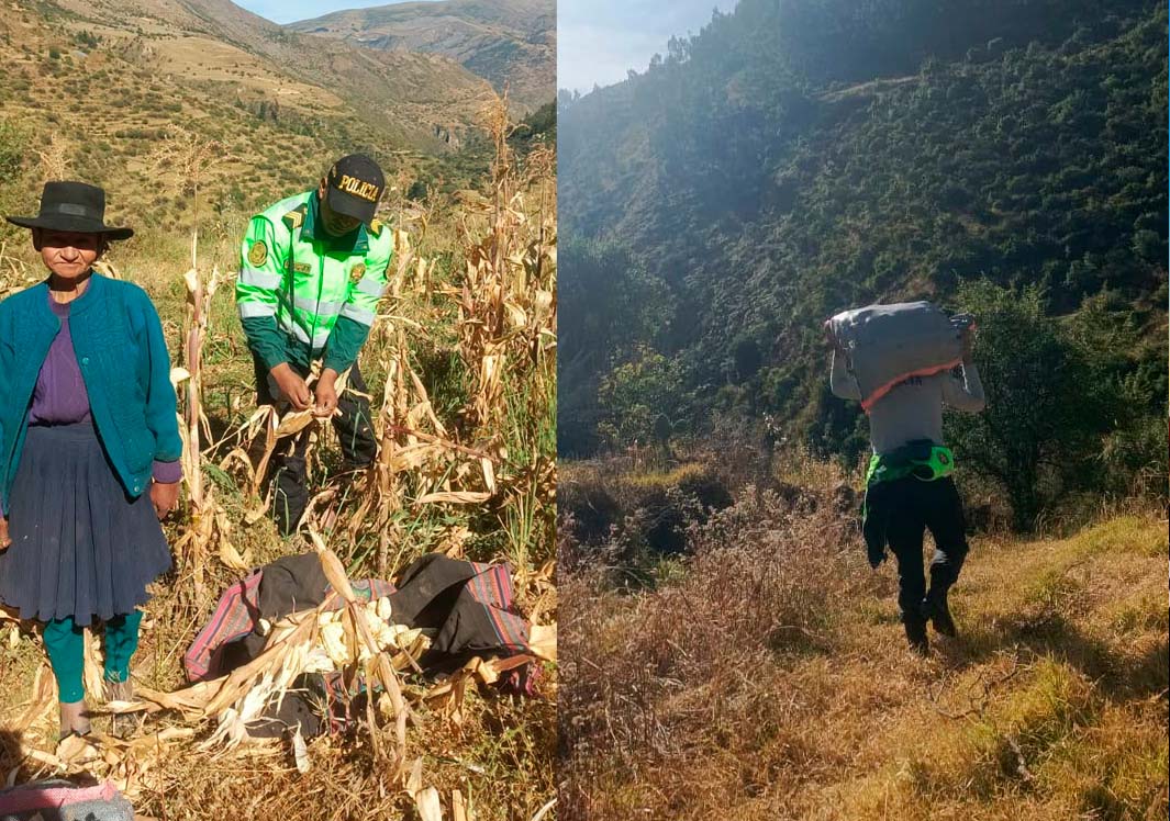 POLICÍAS DE TUMAY HUARACA BRINDAN APOYO SOLIDARIO A ADULTA MAYOR EN SITUACIÓN DE VULNERABILIDAD
