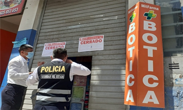 �CLAUSURAN TRES BOTICAS EN ABANCAY