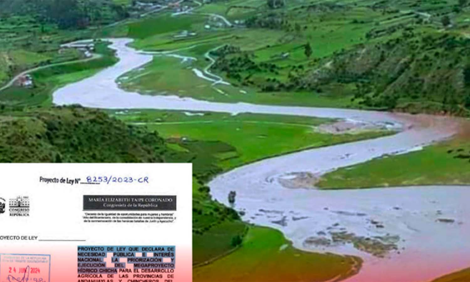 APRUEBAN EN PRIMERA VOTACIÓN LEY QUE IMPULSA EL MEGAPROYECTO HÍDRICO DEL RÍO CHICHA