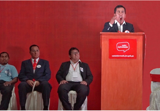 JNE ORGANIZA DEBATE PARA CANDIDATOS AL SENADO Y DIPUTADOS POR APURÍMAC