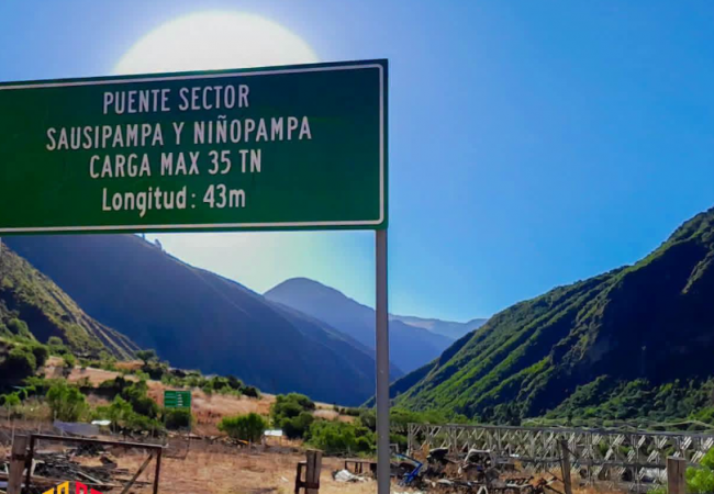GOBIERNO REGIONAL DE APURÍMAC CONCLUYE LA CONSTRUCCIÓN DEL PUENTE NIÑOPAMPA, OBRA CLAVE PARA LA CONECTIVIDAD DE CHALHUANCA