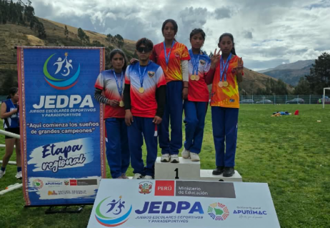 SIETE ESCOLARES DE ANDARAPA REPRESENTARÁN A APURÍMAC EN LOS JUEGOS MACROREGIONALES